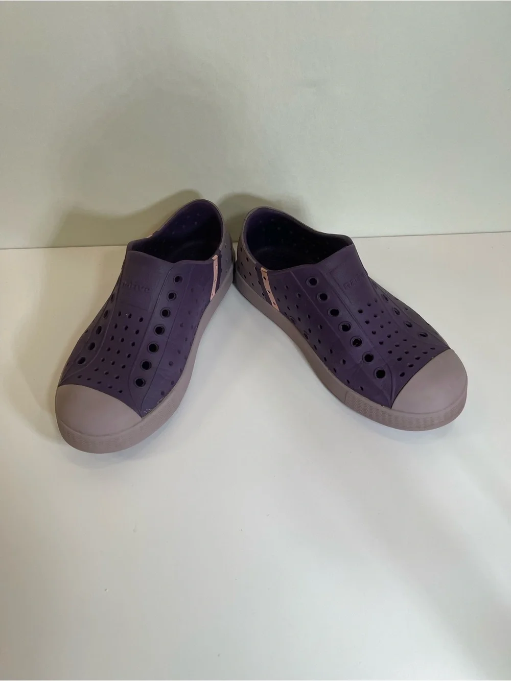 Native Jefferson Shoes Purple Little Kids Child C12 Rubber / Water Shoe Girls